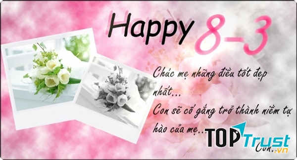 Ảnh đẹp chúc mừng ngày 8/3 dành tặng mẹ