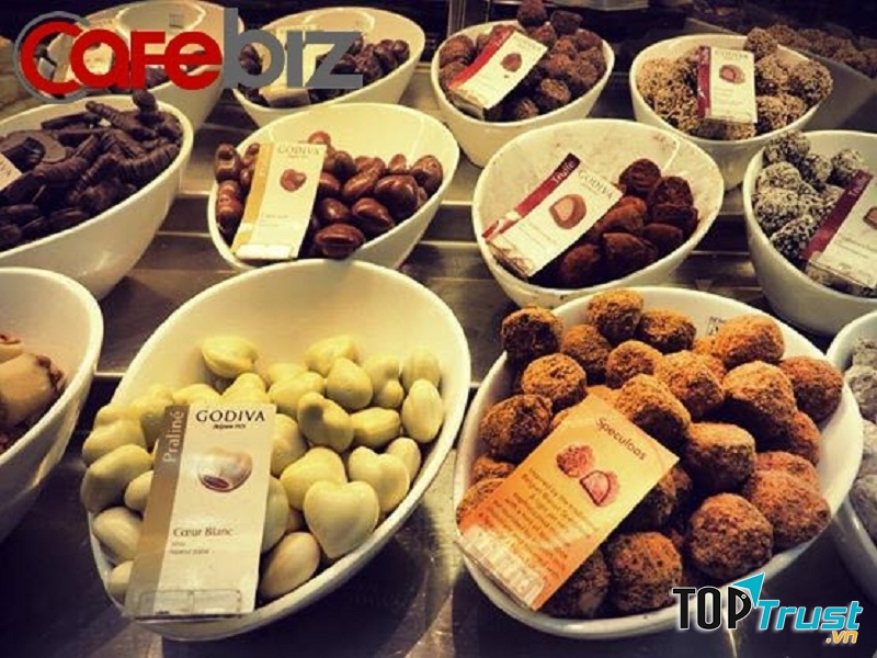 Những viên socola tươi ngon hảo hạng của thương hiệu socola nổi tiếng nhất thế giới.