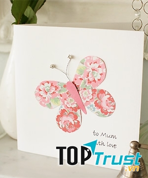 4. Thiệp bướm xinh