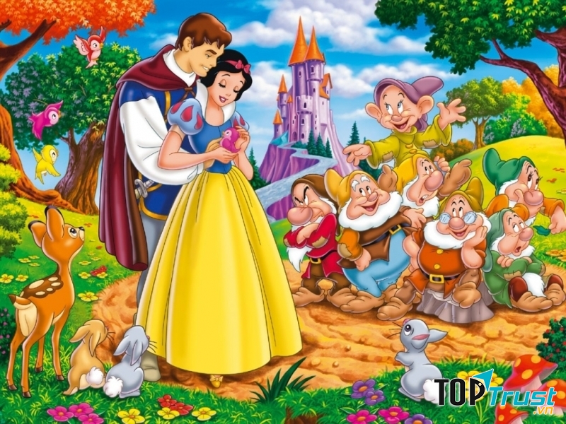 Truyện cổ tích Nàng Bạch Tuyết và bảy chú lùn