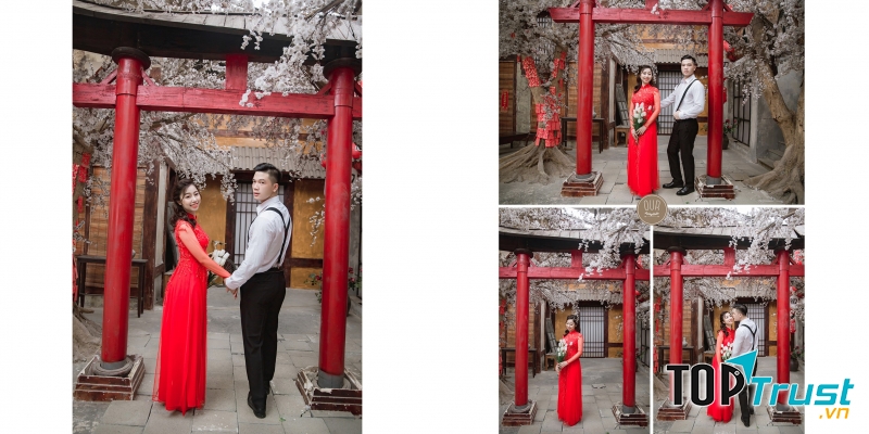 Áo cưới Violett với tà áo dài mang tính nghệ thuật và toát lên vẻ đẹp của mọi cô gái