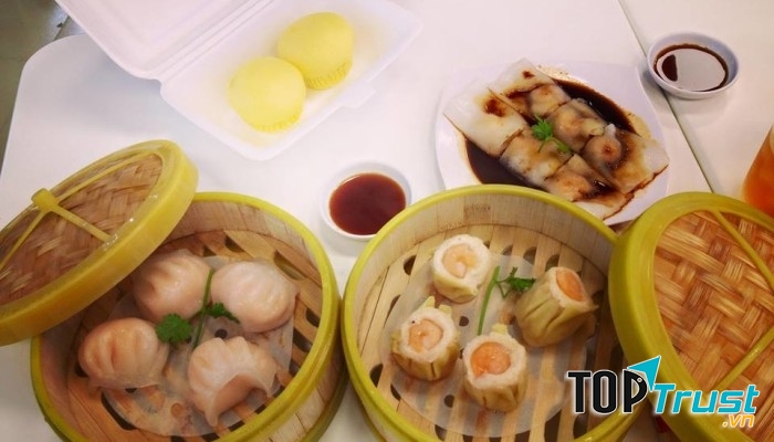 Dimsum được đựng trong những chiếc xửng gỗ nhỏ xinh. Ảnh từ Internet