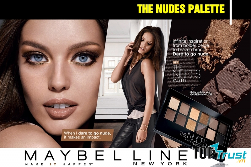 Bảng Màu Mắt Tông Nuy 12 Màu Từ New York Maybelline The Nude Palette