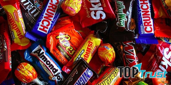 Bánh, kẹo (đồ ngọt) - đối với nữ ngày đầu luyện tập, người có sức khoẻ yếu...