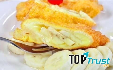 Bánh chuối chiên phô mai