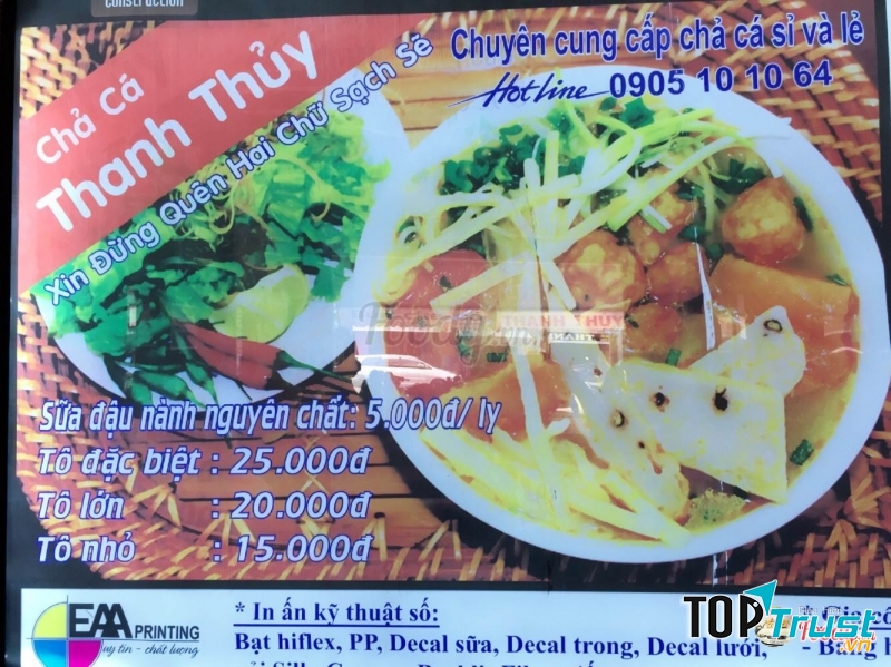 Bảng hiệu của tiệm