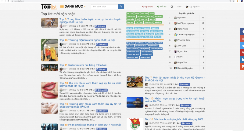 Đăng bài trên TopTrust.vn