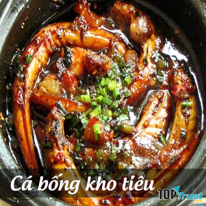 Cá bống kho tiêu.