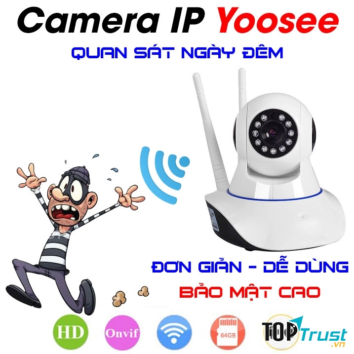 Chất lượng hình ảnh HD 1080p, chế độ quan sát đêm bằng hồng ngoại có độ nét cao