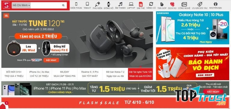 Trang web CellphoneS