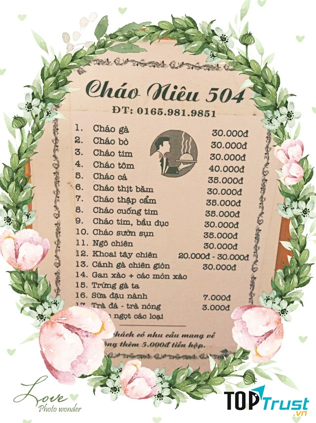Cháo niêu 504