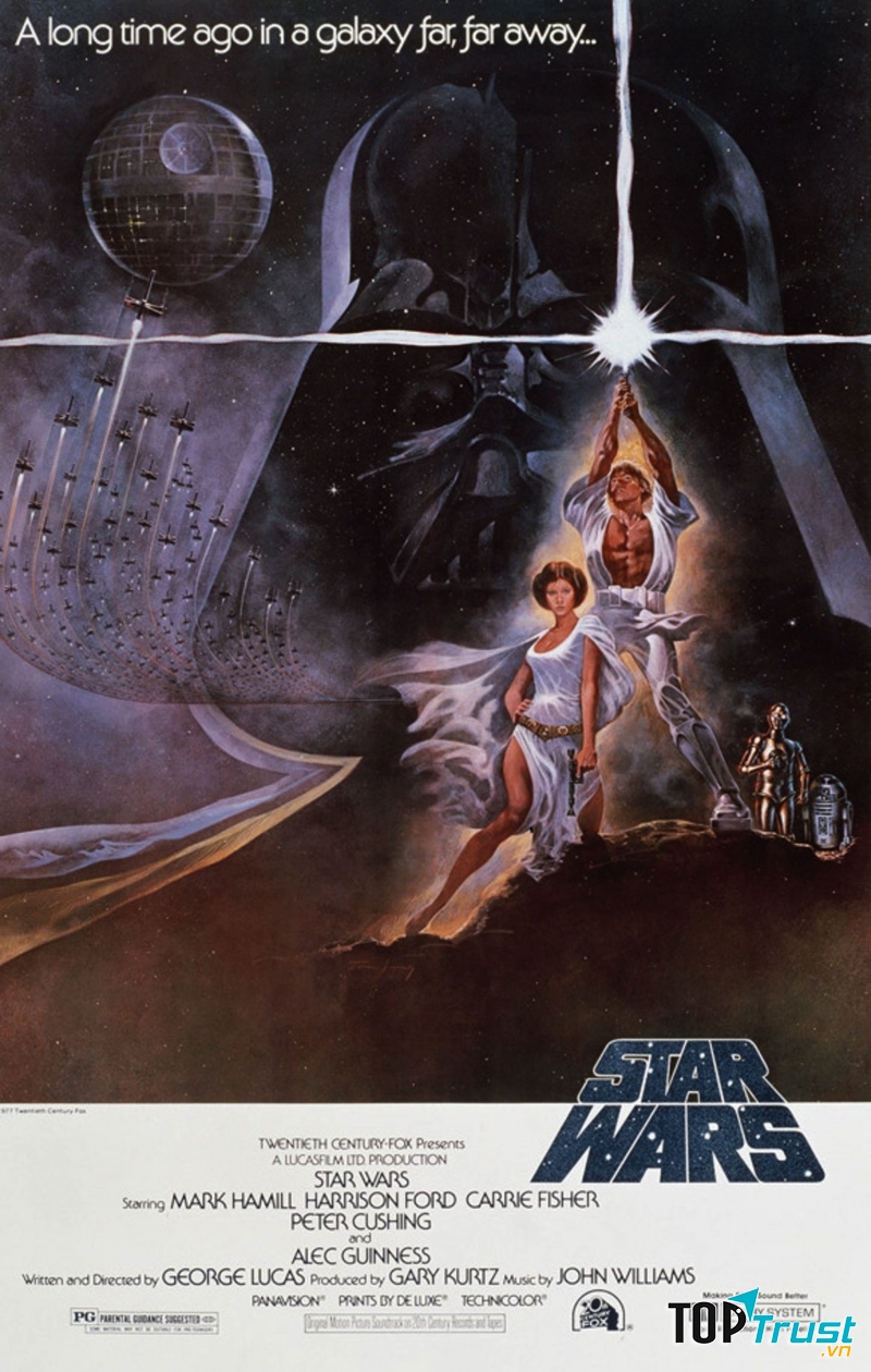 Poster phim Star Wars năm 1977