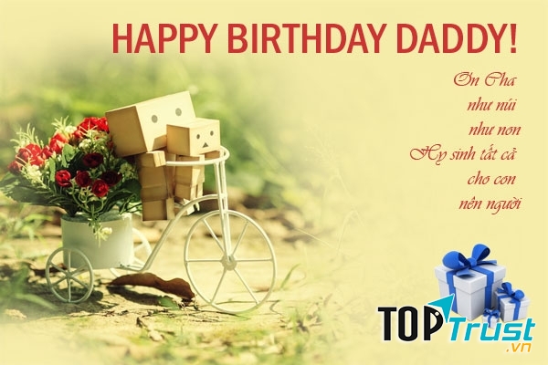 Mừng sinh nhật bố của chúng con