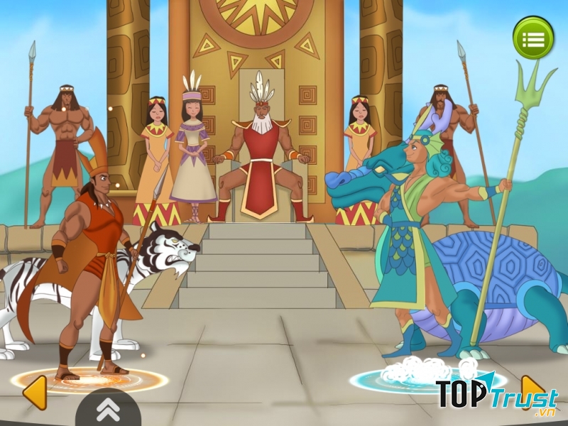 Vua Hùng kén rể cho Mị Nương