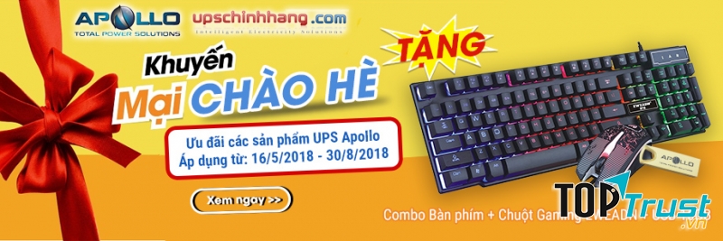 Banner cho website bán bộ lưu điện do 123CORP thiết kế