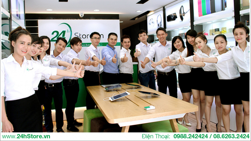 Hệ thống cửa hàng với đội ngũ nhân viên chuyên nghiệp, thân thiện