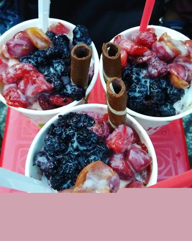 Trà đào tại quán