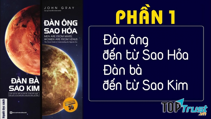 “Đàn ông đến từ sao Hỏa, đàn bà đến từ sao Kim”.