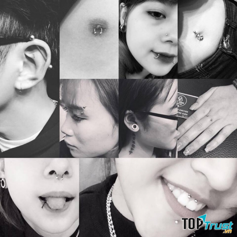 Các vị trí bấm khuyên tại Danuta Piercing