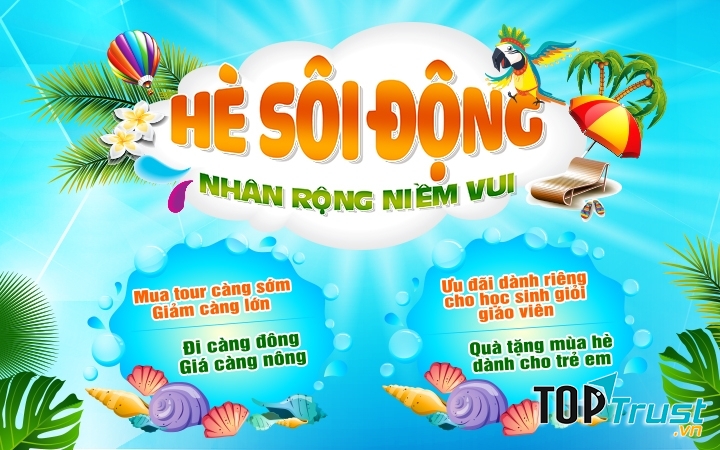 Banner về mùa hè của công ty