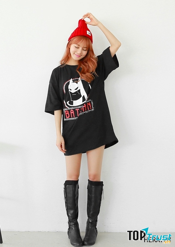 Cá tính với áo phông oversided