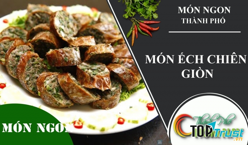 Dồi Ếch chiên - Nguồn Internet