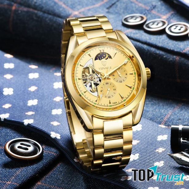 Bộ máy của đồng hồ Tevise được nhập khẩu từ Thụy Sỹ với những thiết kế thời trang và dây đeo được làm từ những chuyên gia hàng đầu.