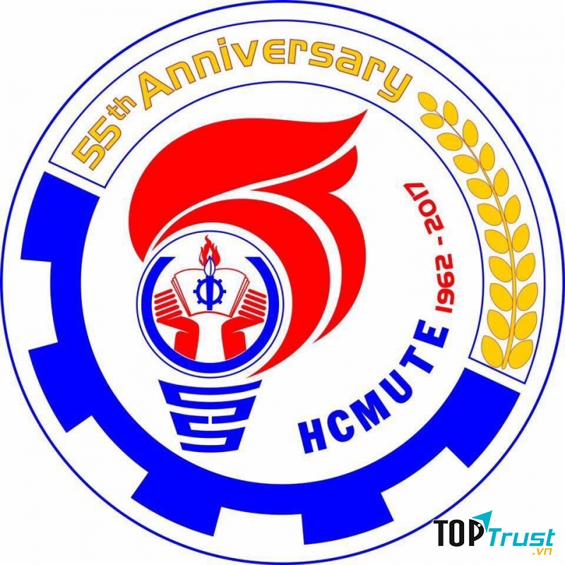 ĐH Sư phạm kỹ thuật tự chủ - logo kỷ niệm 55 năm thành lập trường.