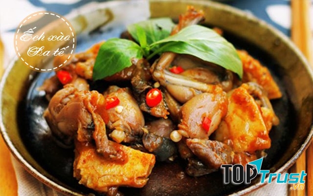 Ếch xào sa tế