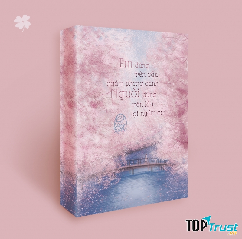 Em đứng trên cầu ngắm phong cảnh, người đứng trên lầu lại ngắm em
