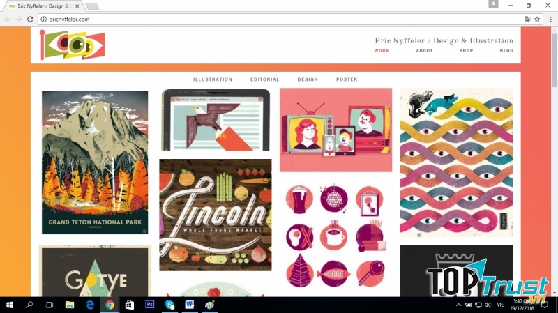 Đây là giao diện chính của trang web.