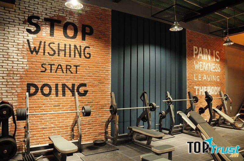 Một góc không gian phòng tập tại F5 gym and fitness club