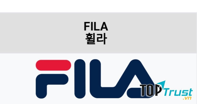 Thương hiệu giầy Fila