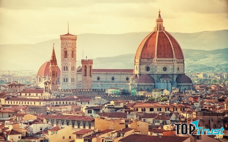 Công trình kiến trúc cổ kính ở Florence.