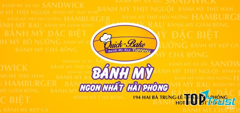 Sản phẩm chính của quán là bánh mì