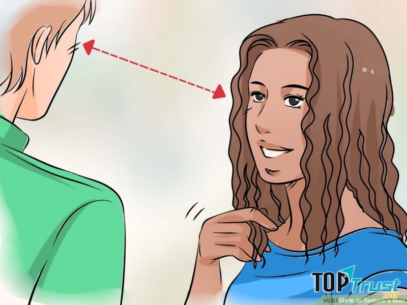 Tránh ánh mắt của đối phương thể hiện sự nhu nhược của bạn. Hãy thế hiện để mang lại hiệu quả tốt nhất cho bản thân