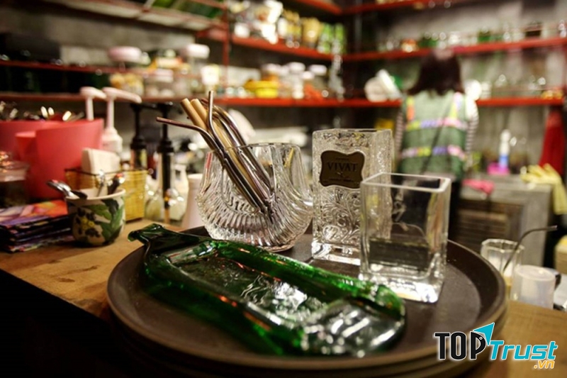 những loại ống hút đang được sử dụng tại Hidden Gem Coffee