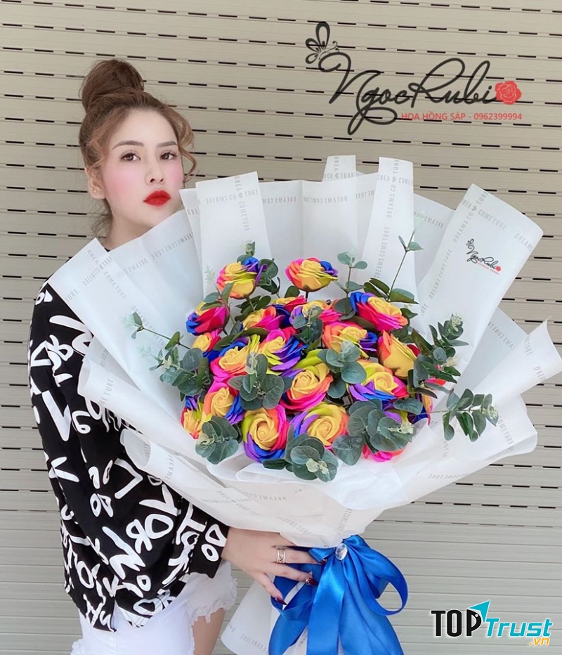 HOA HỒNG SÁP NGỌC RUBI