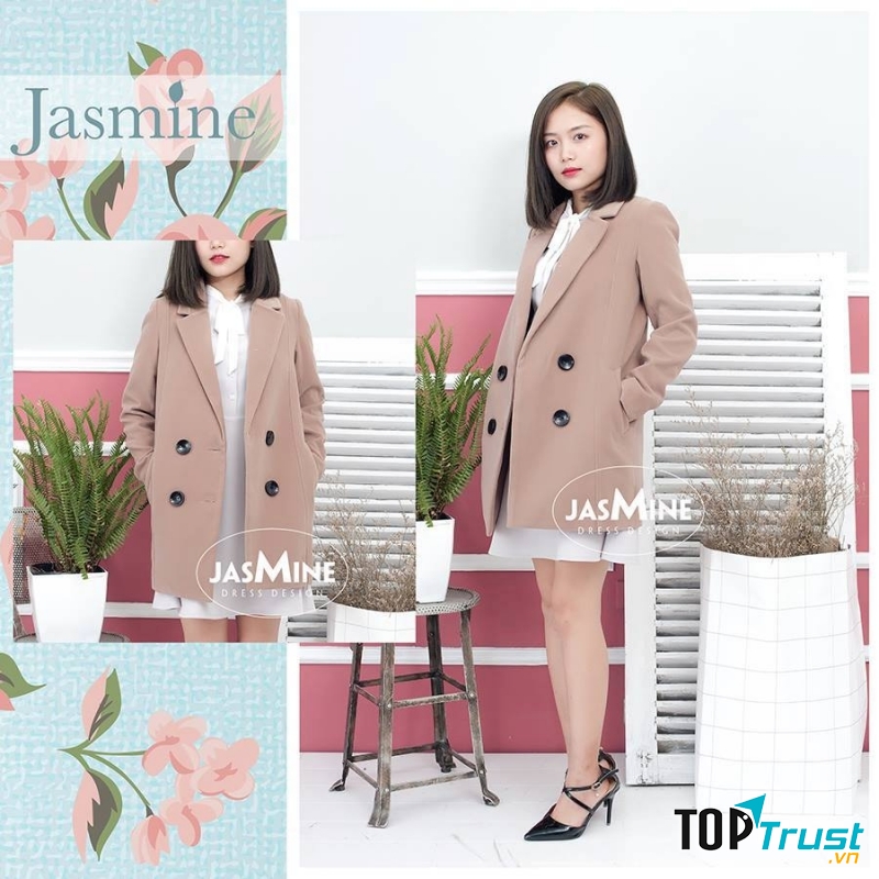 Môt mẫu áo dạ rất xinh, dễ kết hợp với váy của Jasmine giá 925.000 đồng