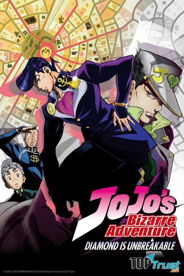 Josuke Higashikata trong manga JoJo's Bizarre Adventure
