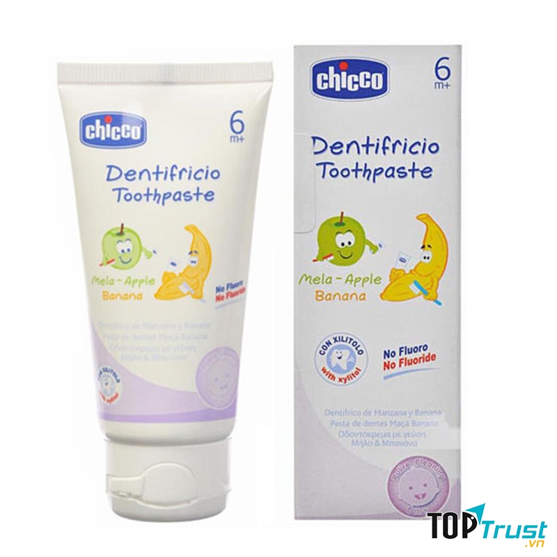 Kem đánh răng hương Chuối Táo Chicco