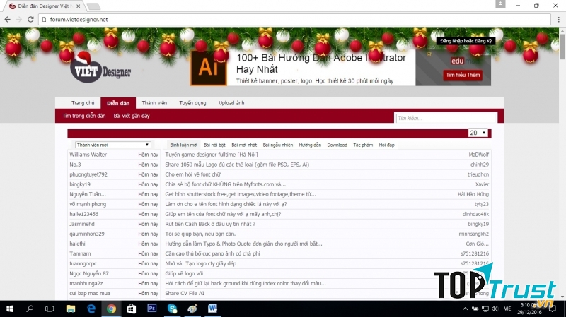 Đây là giao diện chính của website