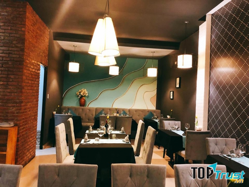 Một góc không gian lịch sự tại nhà hàng