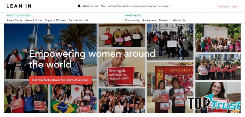 Website của LEAN IN