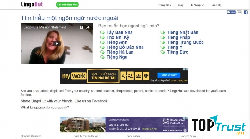 Lingohut giúp bạn trong việc học ngoại ngữ dễ dàng hơn