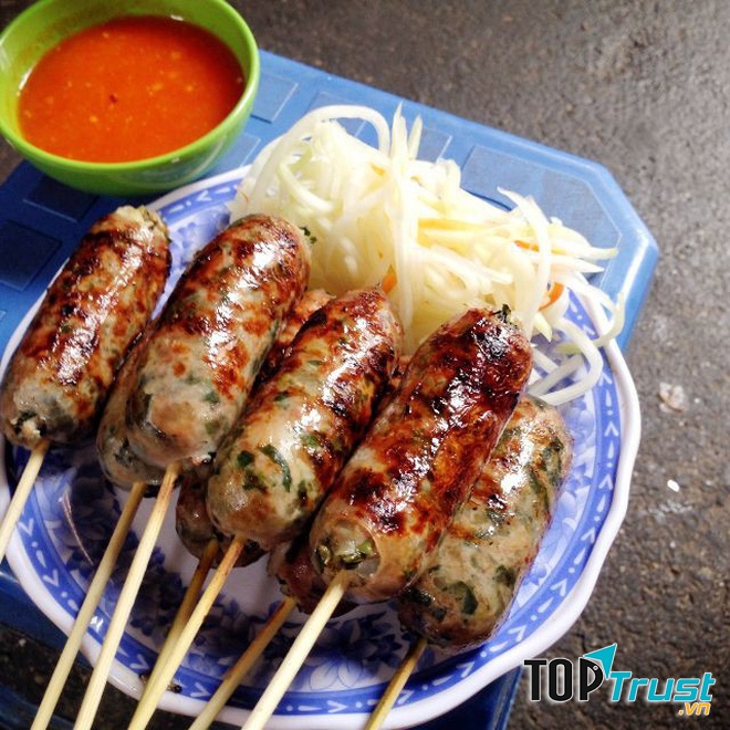 Lòng dồi nướng