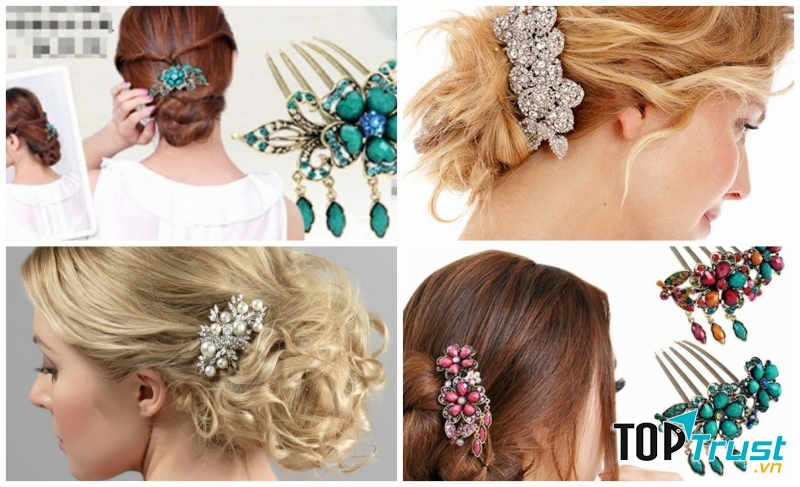 Lược cài tóc thích hợp với các buổi tiệc trang trọng