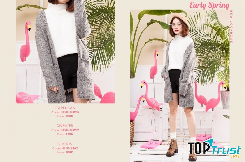 Một bộ trang phục trong bộ sưu tập early spring