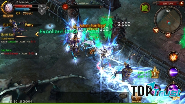 Giao diện game MU Origin