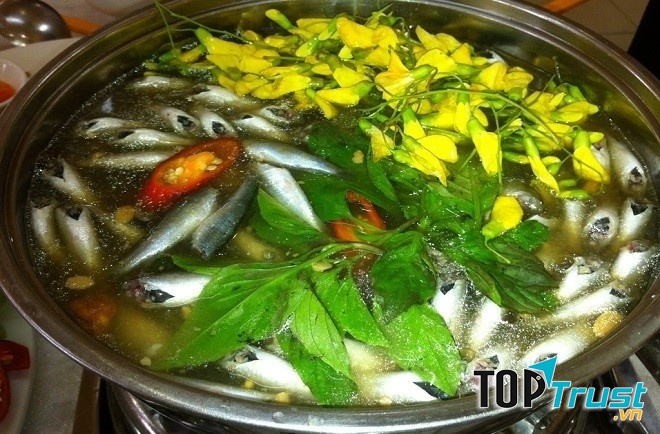 Món cá linh bông điển điển - đặc sản mùa nước nổi